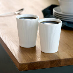 Eventail Thermo Mug, white, Pillivuyt