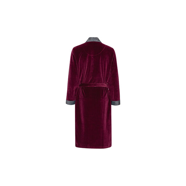 Davos Dressing gown, bordeaux with sliver collar, Ambassador 1867