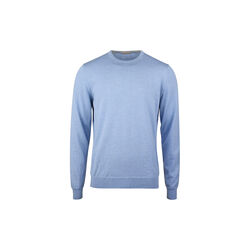 Pullover Knitted Crew Neck With Patch Merino Wool, light blue, Stenstr&ouml;ms