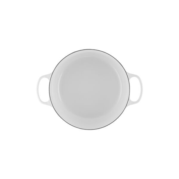 Signature round cast iron pot &Oslash; 28 cm, white, Le Creuset