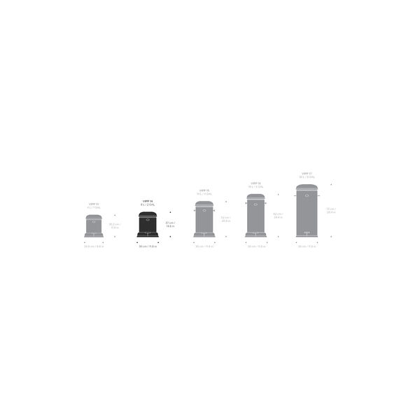 VIPP14 Pedal Bin, white VIPP14 Pedal Bin, white, Vipp