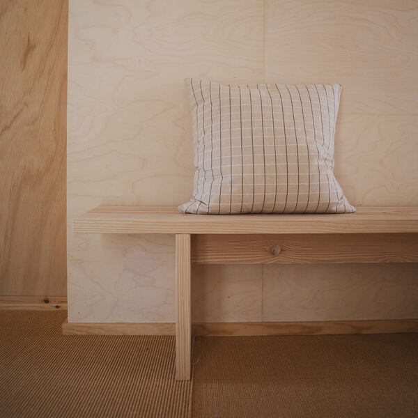 Sienna Cushion, winter white check Sienna Cushion, winter white check, Studio Feder