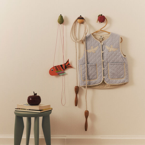 Apple Hand-carved Hook | Poppy Red, Ferm Living