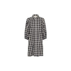 EleinaPW Dress, dark navy check, Part Two