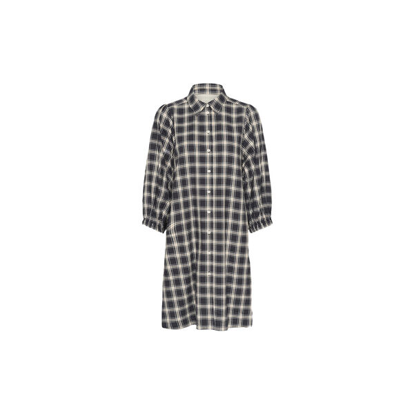 EleinaPW Dress, dark navy check, Part Two