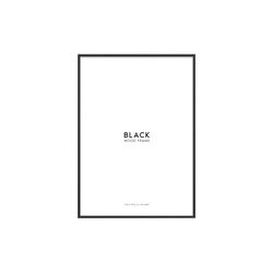 Wood Frame, black, Poster & Frame