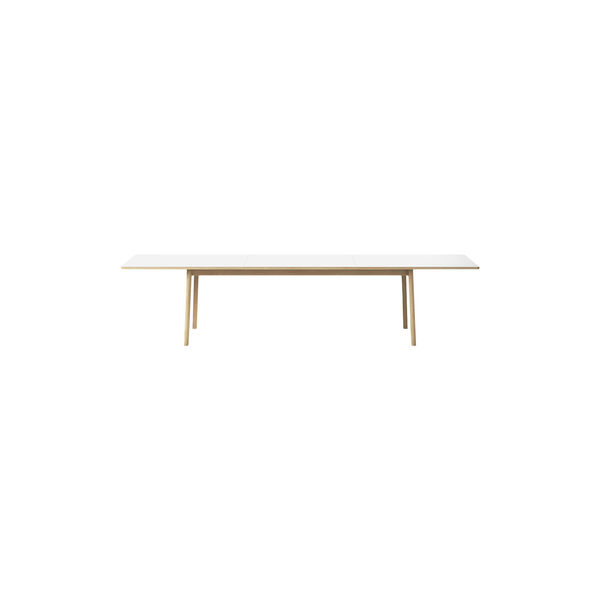 6490 Ana Extension Dining Table 220 cm, white/soap treated oak 6490 Ana Extension Dining Table 220 cm, white/soap treated oak, Fredericia Furniture