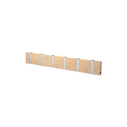 KNAX Horizontal 6 Coat Rack, oak/grey, LoCa