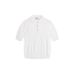 5445 WW - Retro Polo Puff, pure white, SAND Copenhagen