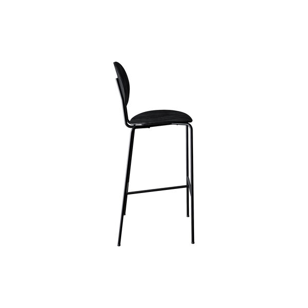 PIET HEIN Bar Chair, black lacquered oak, Sibast Furniture