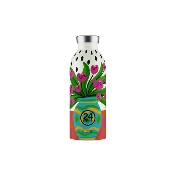 Clima Thermo bottle, fiori rosa, 24Bottles