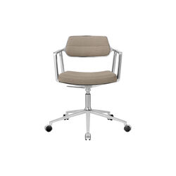 VIPP453 Swivel+ Chair with Castors, dark sand/polished aluminium, Vipp