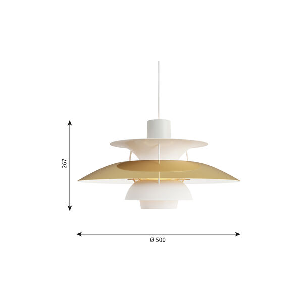 PH 5 Pendant, brass PH 5 Pendant, brass, Louis Poulsen