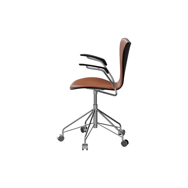 Series 7&trade; 3217 Front Upholstered Office Chair, Grace Walnut, Fritz Hansen