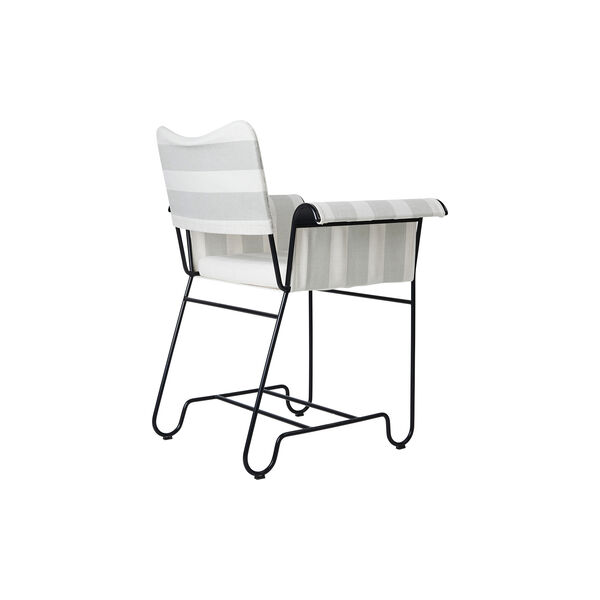 Tropique Dining Chair without Fringes, Leslie Stripe Limonta 20/classic black, GUBI
