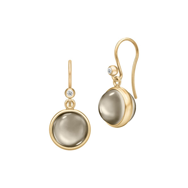 Prime Earrings, gold/smokey, Julie Sandlau