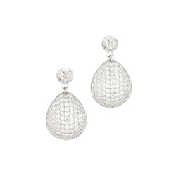 Drop Pave Earrings, s&oslash;lv, Philippa Studios