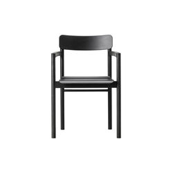 Post Chair, black lacquered oak, Fredericia Furniture