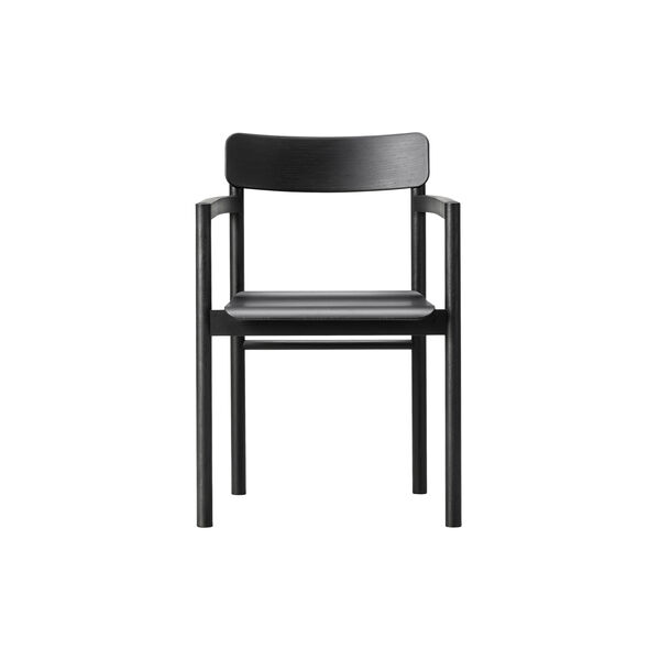 Post Chair, black lacquered oak, Fredericia Furniture