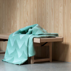 LYNILD Throw, mint, R&oslash;ros Tweed