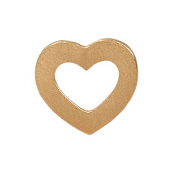 Petit Open Love Heart Earring Single, gold, Stine A Jewelry