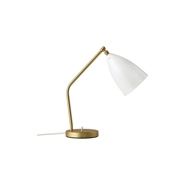 Gräshoppa Table Lamp, alabaster white glossy, GUBI