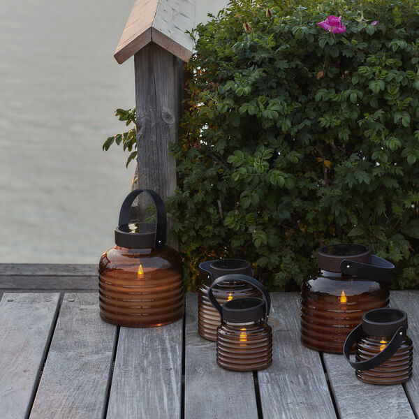 Aston Solar Jar Medium, amber, Sirius Home