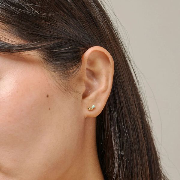 Nara Studs, mint, ENAMEL Copenhagen