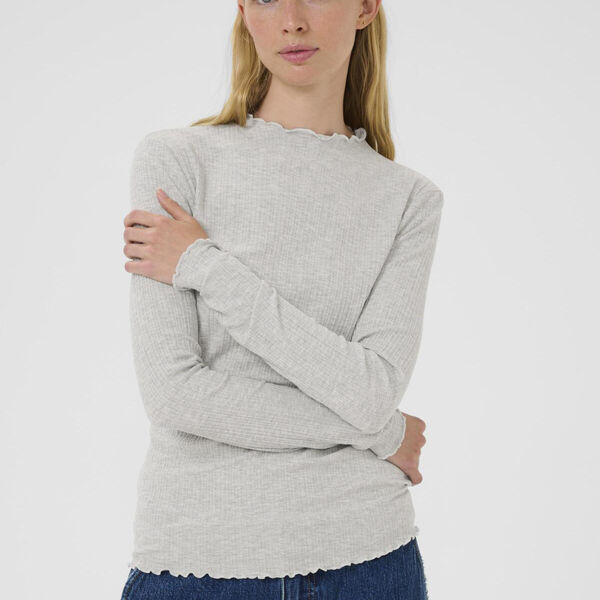 CandaceKB LS Tee, opal gray melange CandaceKB LS Tee, opal gray melange, Karen by Simonsen