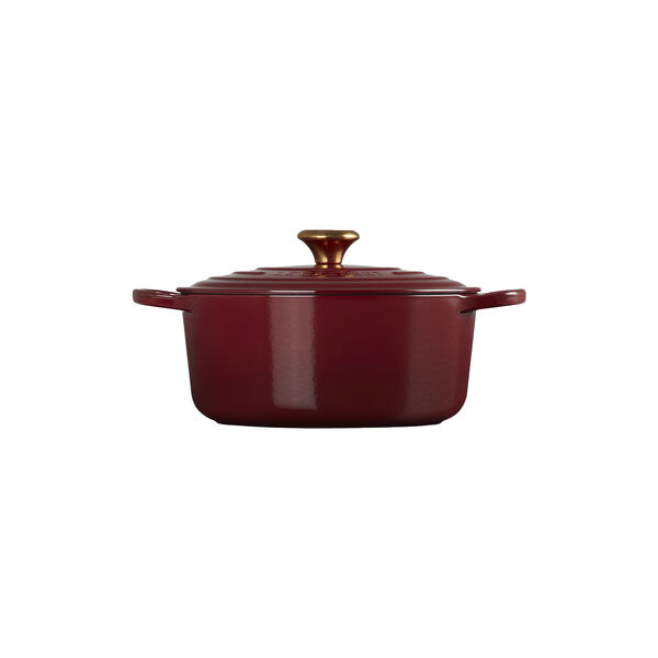 Signature round cast iron pot &Oslash; 26 cm, garnet, Le Creuset