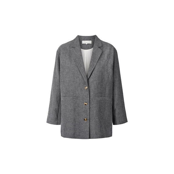 Luis Wool Blazer, grey herringbone Luis Wool Blazer, grey herringbone, Studio Feder