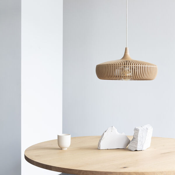Clava Dine Wood Pendant, oak, UMAGE