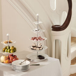 White Fluted Étagère 5, Royal Copenhagen