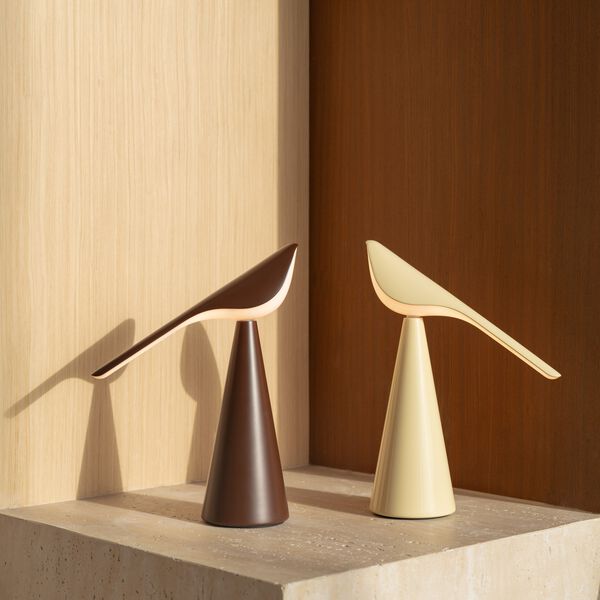 TIKI | T2 | Sand Beige Gloss | Portable Table Lamp, Established & Sons