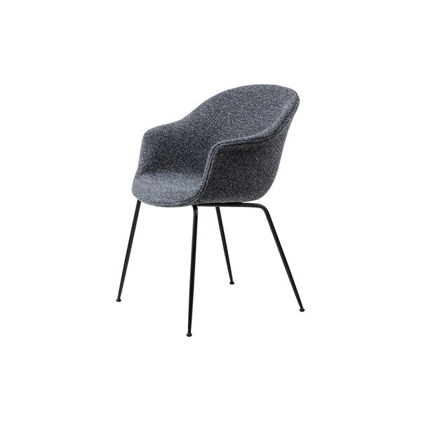 Bat Dining Chair Fully Upholstered, Around Bouclé 023/black matt, GUBI