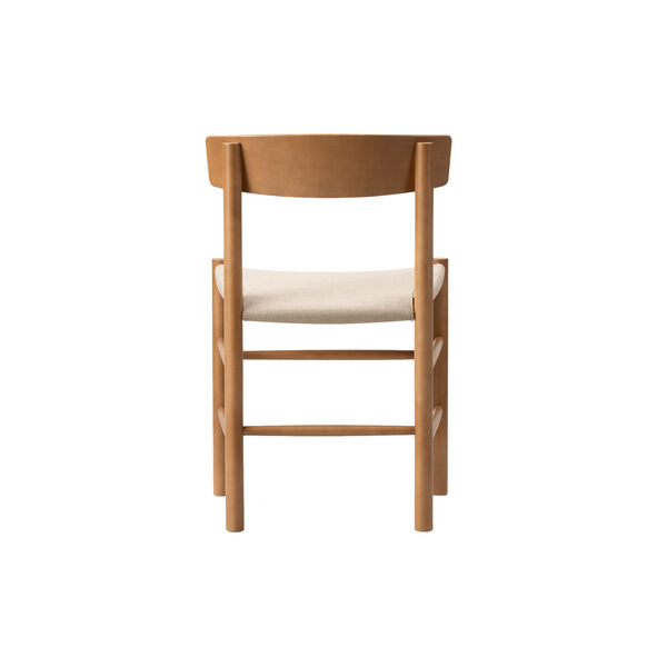 J39 Mogensen Chair with Seat Upholstery, vintage lacquered/natural canvas, Fredericia Furniture