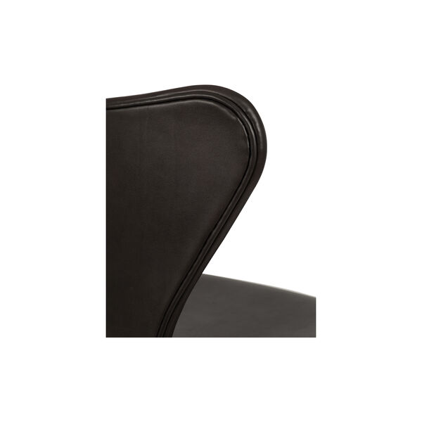 Series 7™ 3107 Fully Upholstered Chair, dark brown/chrome Series 7™ 3107 Fully Upholstered Chair, dark brown/chrome, Fritz Hansen