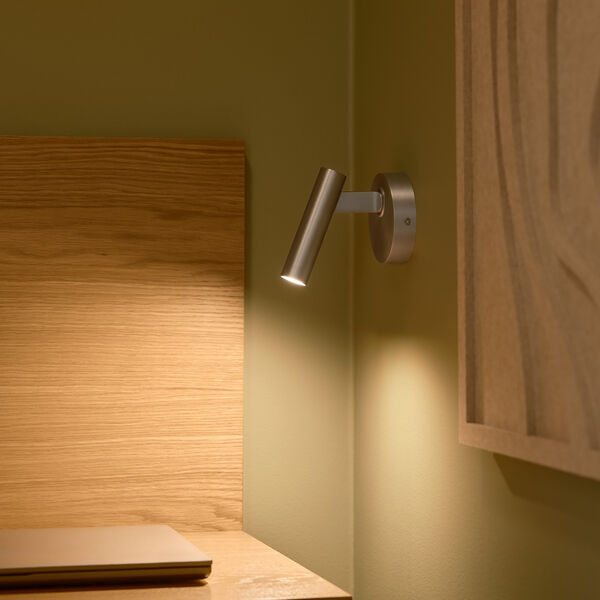 Makoto Wall Light, satin chrome, Design For The People