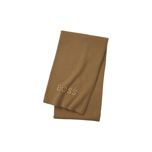 Bold Logo Throw, camel, BOSS Home