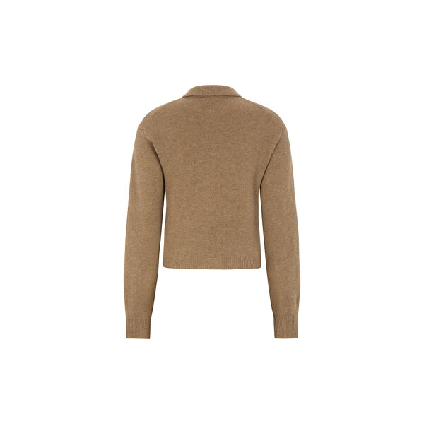 ESJutta Knit Polo, brown ESJutta Knit Polo, brown, esmé studios