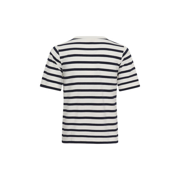 RataniPW T-shirt s/s, navy and white stripe, Part Two