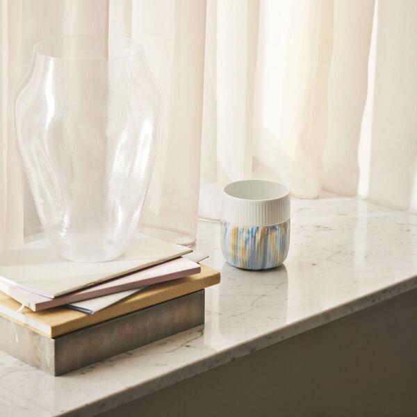 Fluted Contrast Marble Mug 35 cl, ocean mist Fluted Contrast Marble Mug 35 cl, ocean mist, Royal Copenhagen