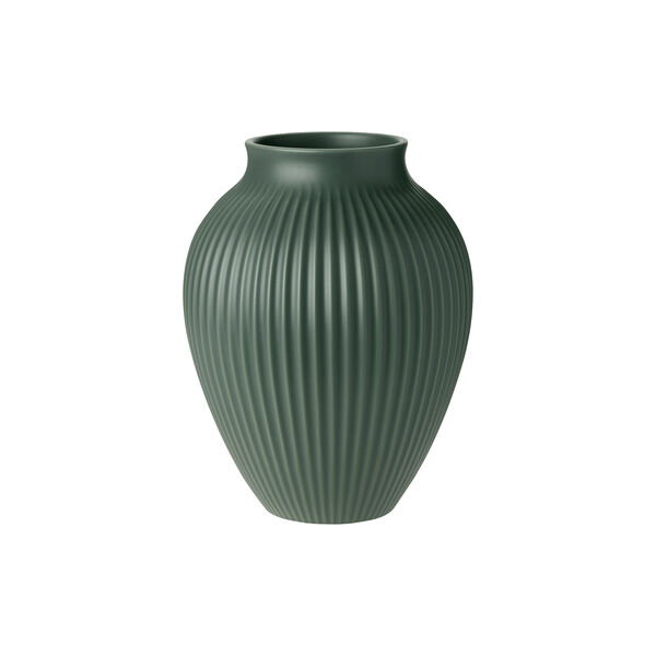 Knabstrup vase ripple, mat celadon green Knabstrup vase ripple, mat celadon green, Knabstrup Keramik