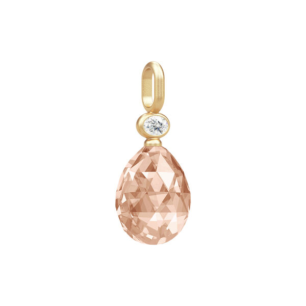 Ofelia Pendant, peach morganite, Julie Sandlau