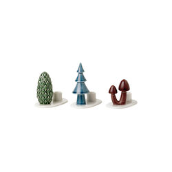 Winter Stories Flock Mushroom Candlestick, Dottir Nordic Design