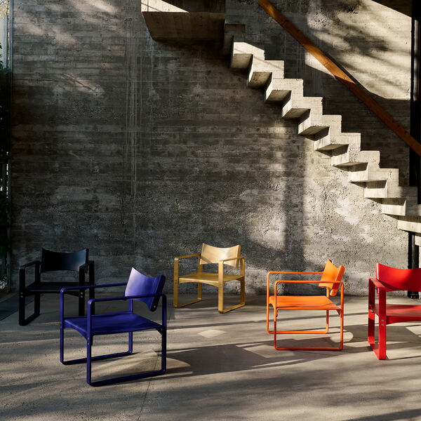 270 F Lounge Chair, orange, Verpan