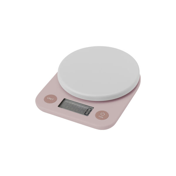 FOODIE kitchen scale, light rose, RIG-TIG