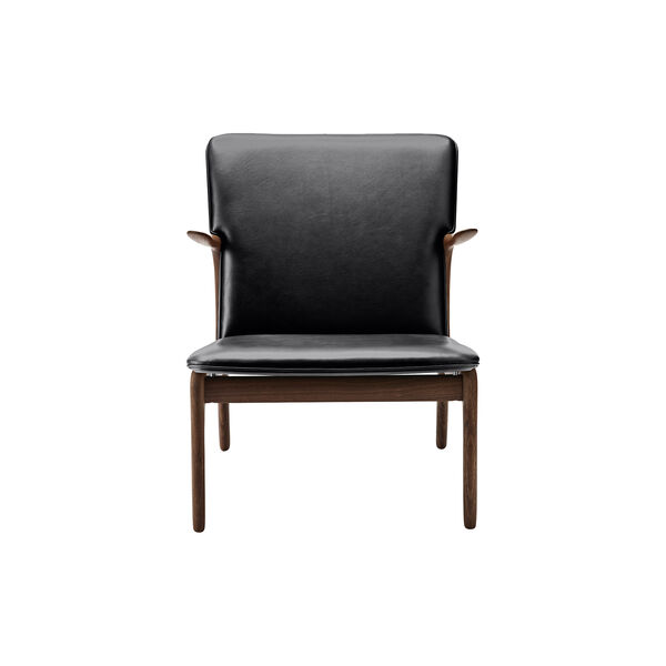 OW124 Beak Chair, oiled walnut/black, Carl Hansen & S&oslash;n