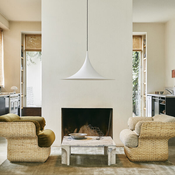 Semi Pendant, white semi matt, GUBI