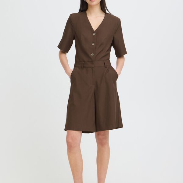 IHFAVA Long Shorts, slate black melange, ICHI